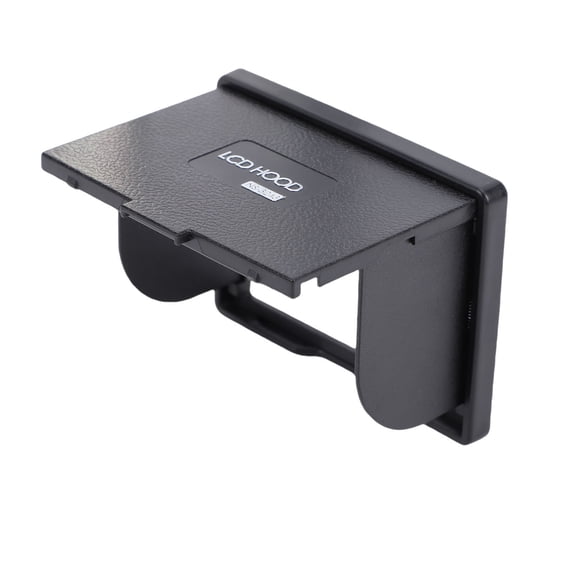 Camera LCD Sun Shade with Magnet Fast Release, Compatible with Multiple Professional Cameras, 3.2in Wide Screen, Elegant Leather Texture, 78mm x 53.5mm Outer Frame