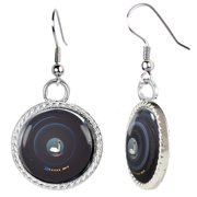 Camera Lens Capturing a Swan Earrings