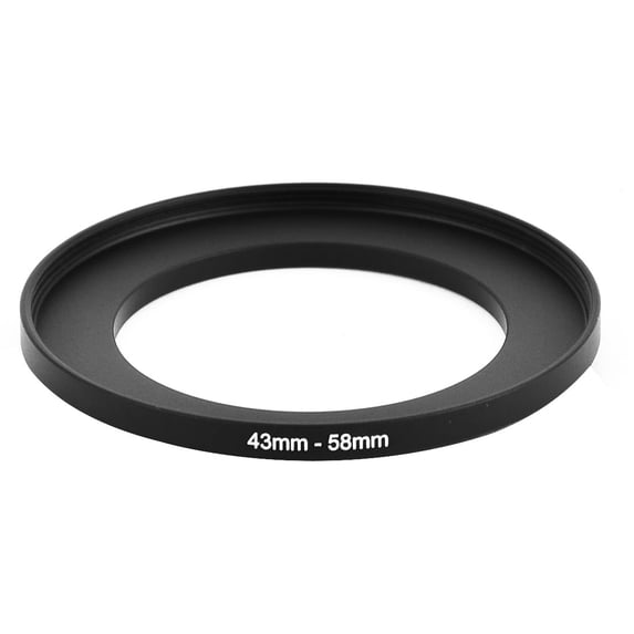 Camera Lens Filter Step Up Ring 43mm-58mm Adapter--Black