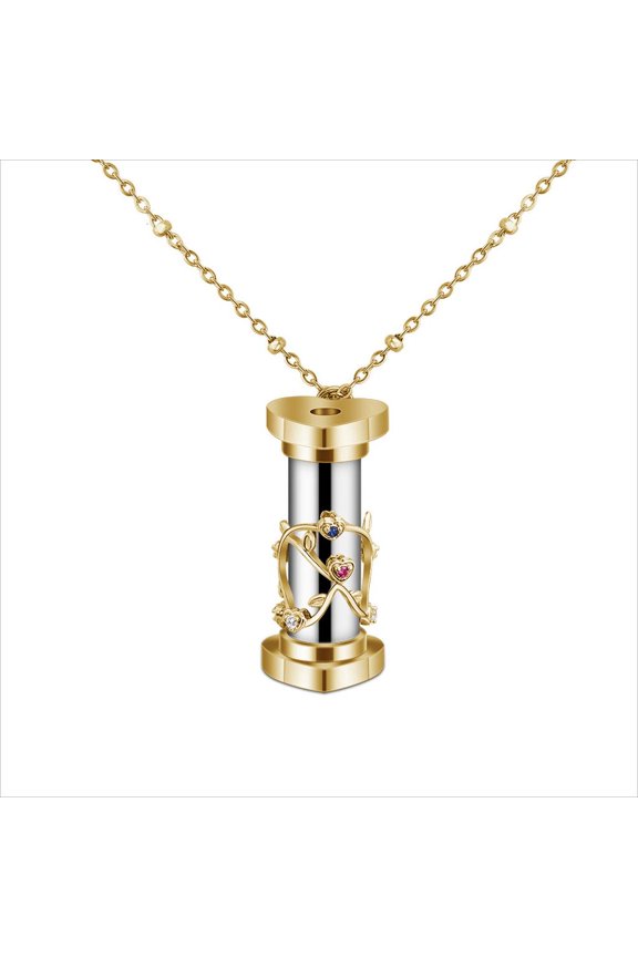 Nice Jewelry Camera Lens 3D Diffraction Flowers Pendant Necklace Flowers Necklace for