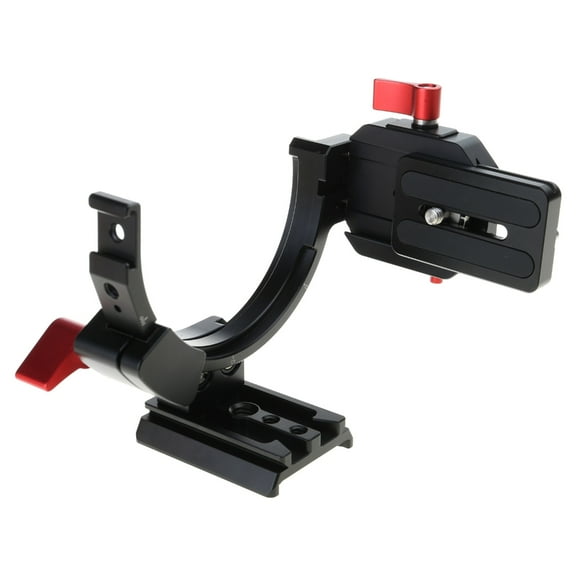 Camera Lens Mount Bracket Support Horizontal Vertical Rotary up to 94mm Lens