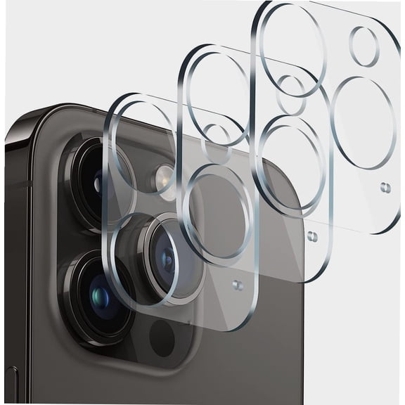 Camera Lens Protector (3 Pack) Compatible with iPhone 13 Pro Max 6,7" & iPhone 13 Pro 6,1 Camera Lens Cover Protection, HD Clear Anti-Scratch