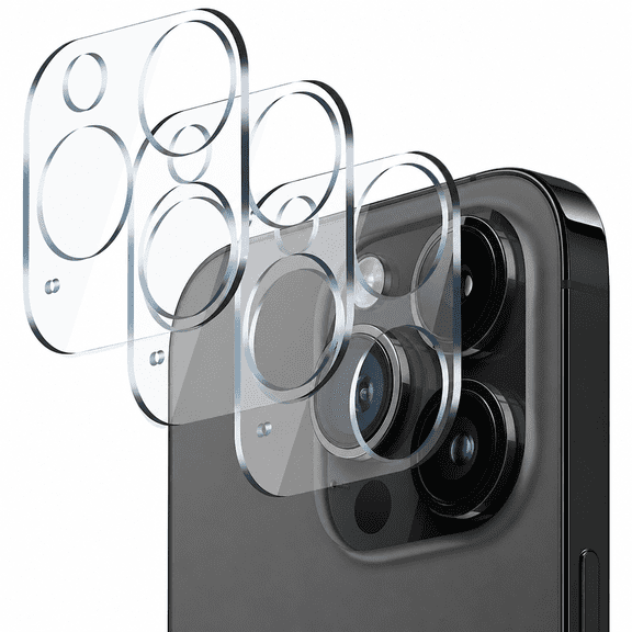 Camera Lens Protector (3 Pack) for iPhone 13 Pro Max 6.7" & iPhone 13 Pro 6.1", HD Clear Anti-Scratch Camera Lens Cover