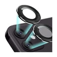 thumbnail image 1 of Camera Lens Protector Compatible for iPhone 12 mini (5.4")/12 (6.1")/11(6.1") Screen Protector Tempered Glass High Definition Anti-Scratch Full Coverage Ring Ultra Thin/Clear - Black（Set of 2）, 1 of 1