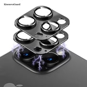 Camera Lens Protector Compatible with iPhone 14 Pro Max/iPhone 14 Pro, 9H Tempered Glass Screen Protector, Metal Protective Lens Cover for iPhone 14 Pro Max/iPhone 14 Pro - Black