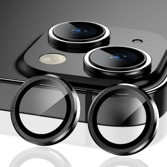 Camera Lens Protector Cover Case for iPhone 15 Pro Max 14 Plus 13 Mini 12 11 15Pro 15Plus 14Pro 13Pro 12Pro Phone Accessories Black For iPhone 14