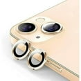 thumbnail image 1 of Camera Lens Protector Designed for Apple iPhone 13 Camera Lens Shield, Case Friendly Metal HD Clear Tempered Glass Lens Cover for Apple iPhone 13,Gold, 1 of 8