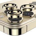 thumbnail image 1 of Camera Lens Protector Designed for Apple iPhone 13 Pro Max Camera Lens Shield, Case Friendly Metal HD Clear Tempered Glass Lens Cover for Apple iPhone 13 Pro Max,Gold, 1 of 8