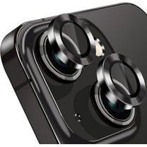 Camera Lens Protector Designed for Apple iPhone 14 Camera Lens Shield, Case Friendly Metal HD Clear Tempered Glass Lens Cover for Apple iPhone 14,Black