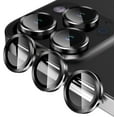 thumbnail image 1 of Camera Lens Protector Designed for Apple iPhone 14 Pro Max Camera Lens Shield, Case Friendly Metal HD Clear Tempered Glass Lens Cover for Apple iPhone 14 Pro Max,Black, 1 of 8