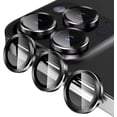 thumbnail image 1 of Entronix Camera Lens Protector Compatible with iPhone 15 Pro Max, Tempered Glass Guard, Black, 1 of 9