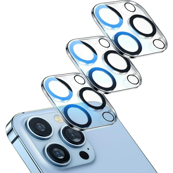 Camera Lens Protector For IPone , 9H Tempered Glass, Anti-Scratch, Case Friendly, Does Not Affect Night Shots, HD Clear, 3-Pack