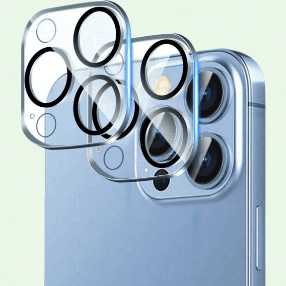 Camera Lens Protector for iPhone 13 Pro/13 Pro Max, 2-Pack HD Tempered Glass, Scratch Resistant