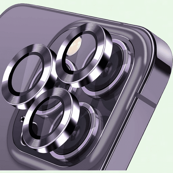 Camera Lens Protector for iPhone 14 Pro & iPhone 14 Pro Max - 3 Pcs Purple