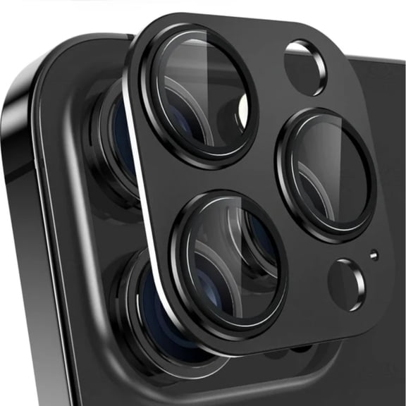 Camera Lens Protector for iPhone 16 Pro Max/16 Pro/16 Plus/16, Metal Aluminum Alloy Tempered Glass Camera Cover Anti-Scratch