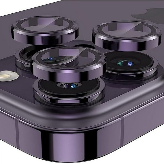 Camera Lens Protector for iPhone 13 & iPhone 13 Pro Max,Premium HD Clear Tempered Glass Lens Cover Flim[Case Friendly][Scratch-Resistant][Night Circle] Purple