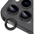 thumbnail image 1 of Camera Lens Protector for iPhone 14 Pro/iPhone 14 Pro Max, Strong Adsorption 9H Hardness Tempered Glass Camera Screen Protector Individual Metal Ring Cover, Case Friendly (Black), 1 of 5