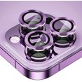 thumbnail image 1 of Camera Lens Protector for iPhone 14 ProMax/iPhone 14 Pro, for iPhone 14 ProMax Screen Protector for Lens, 9H Tempered Glass Film Full Cover Sticker Accessories,Aluminum Alloy Lens Screen Cover-Purple, 1 of 5