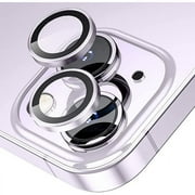 Camera Lens Protector for iPhone 14 & iPhone 14 Plus,Premium HD Clear Tempered Glass Lens Cover Flim[Case Friendly][Scratch-Resistant][Night Circle] Purple