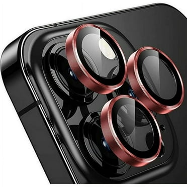 Camera Lens Protector for iPhone 15 & iPhone 15 Pro Max,Premium HD Clear Tempered Glass Lens Cover Flim[Case Friendly][Scratch-Resistant][Night Circle] Red