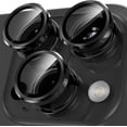thumbnail image 1 of Camera Lens Protector for iPhone 15 Pro/iPhone 15 Pro Max, [1 Step Installation Tray] Tempered Glass Screen Protector Metal Individual Camera Cover Accessories Case Friendly (Black Titanium), 1 of 5