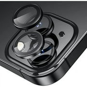 Camera Lens Protector for iPhone 15 & iPhone 15 Plus,Premium HD Clear Tempered Glass Lens Cover Flim[Case Friendly][Scratch-Resistant][Night Circle] Black