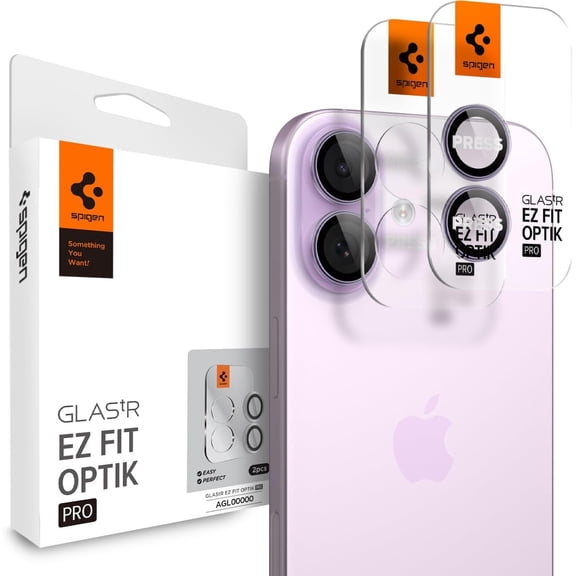 Camera Lens Screen Protector [GlasTR EZ Fit Optik Pro] Designed for iPhone 17 [Case Friendly] - Lavender [2 Pack]