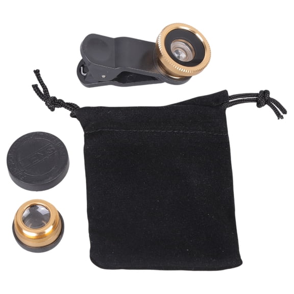 Camera Lens Wide Angles Macro Fish Portable Clip Lens Camera Lens Clip On Lens 3 In 1
