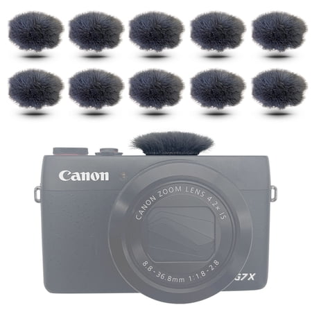 Camera Mic Wind Muff For Canon G7X Mark II Dead Cat Windscreen Microphone Cover For Series Of AS300 G7X2 (Grey)…