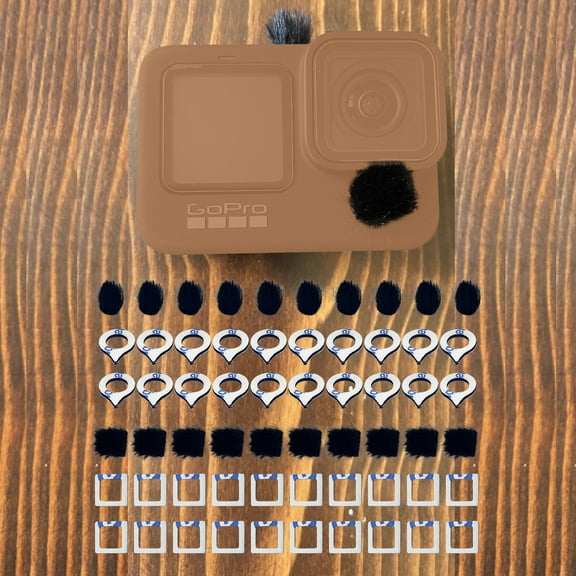 Camera Mic Wind Muff For Go Pro Hero 9 10 Dead Cat Windscreen Microphone Cover For Series Of Go Pro Hero black