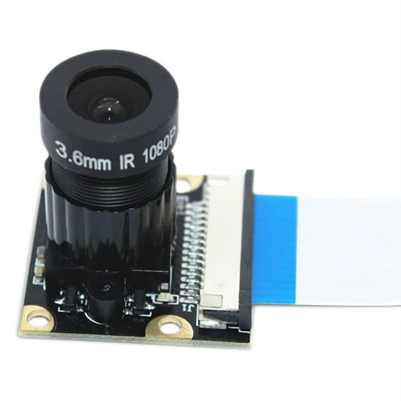 Camera Module 1080P 5 Million Pixels 1.8 Aperture 75 Wide Angle OV5647 Chip for 2/4/3B+,1 x Camera Module,Black