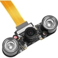 thumbnail image 1 of Camera Module 8MP CSI IMX219 Sensor for Raspberry Pi 5 with 160° Wide-Angle Lens & Night Vision, Infrared Illuminator Included, 1 of 7