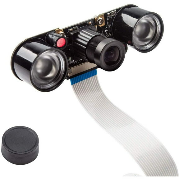 Camera Module for Raspberry Pi 4 with 5MP Video Webcam Night Vision Compatible with Raspberry Pi 3 B+ 3B 2 Model B B+
