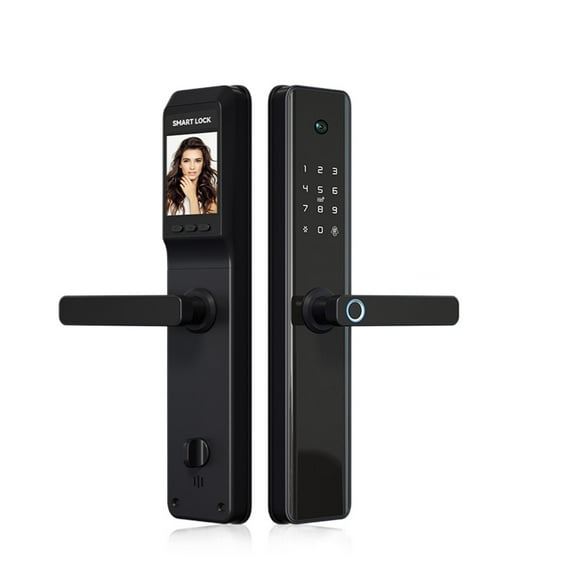 Camera Monitoring Lock Tuya Biometric Fingerprint, Security Intelligent Smart Lock With APP Password Door Lock ,Integrated Smart Home