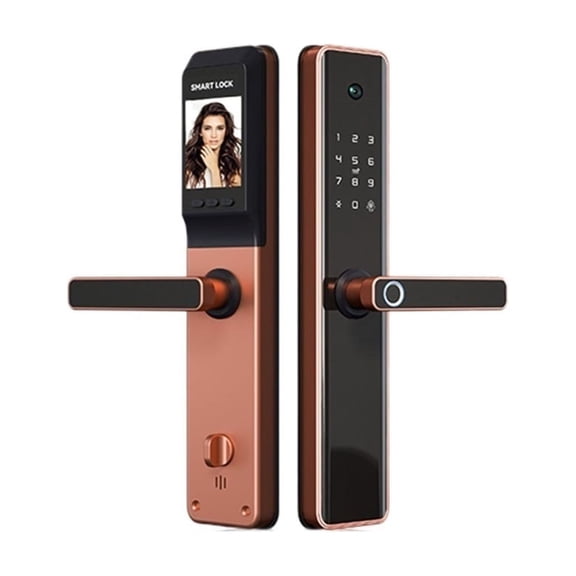 Camera Monitoring Lock Tuya Biometric Fingerprint, Security Intelligent Smart Lock With APP Password Door Lock