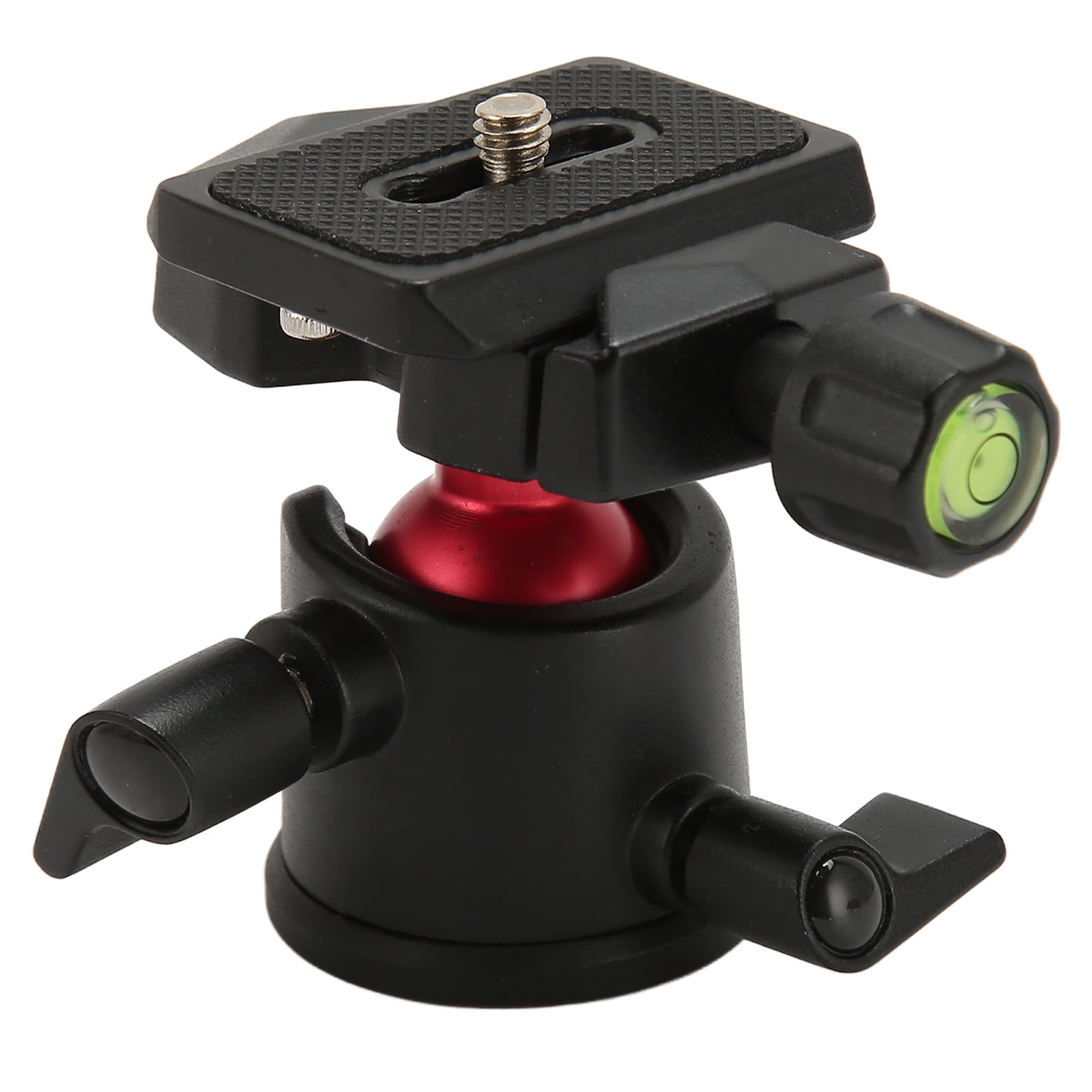 Camera Mount Clamp with Ball Head 3/8 to 1/4 Screws Connector Metal
