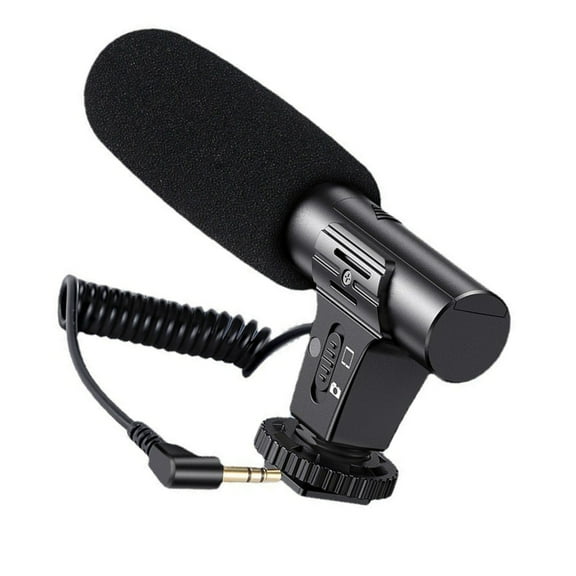 Camera Mounted Microphones With 3A Operations Long Spring Cable For Cameras Interviews