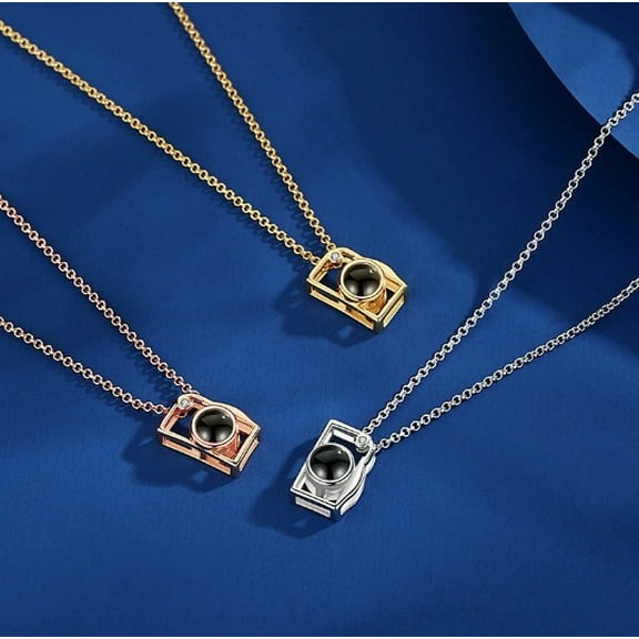 Camera Necklace Color Photo Projection Customization