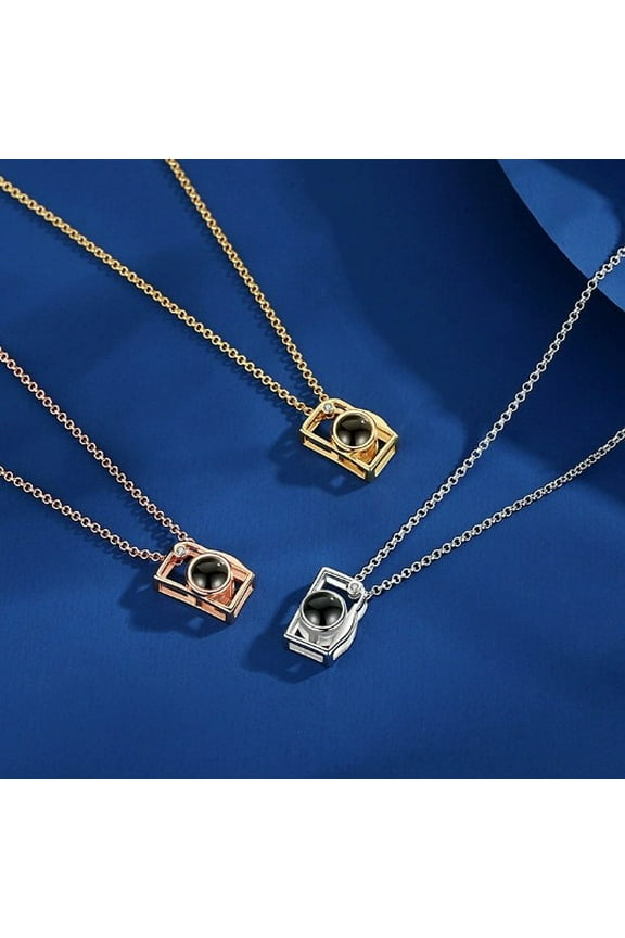 Camera Necklace Color Photo Projection Customization