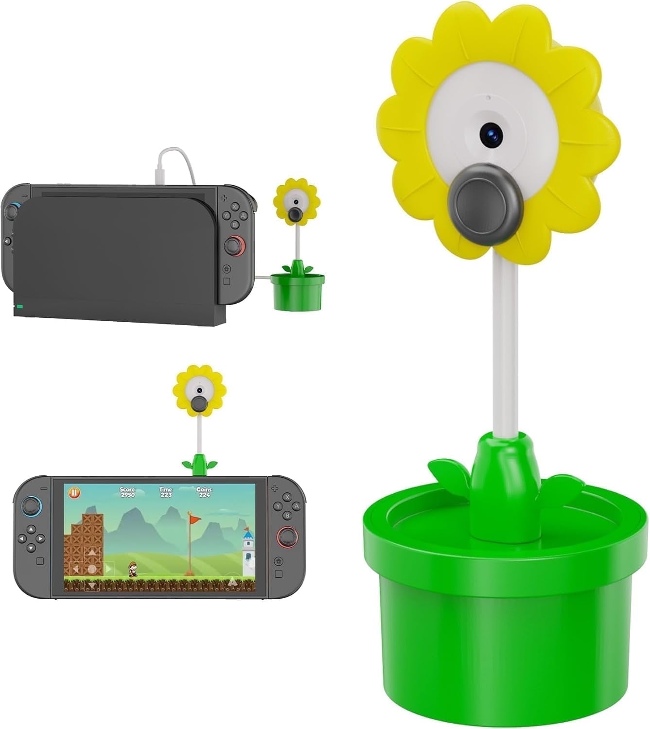 Nintendo Switch Cam Camera for Nintendo Switch 2, 720P HD Webcam USB-C Plug & Play