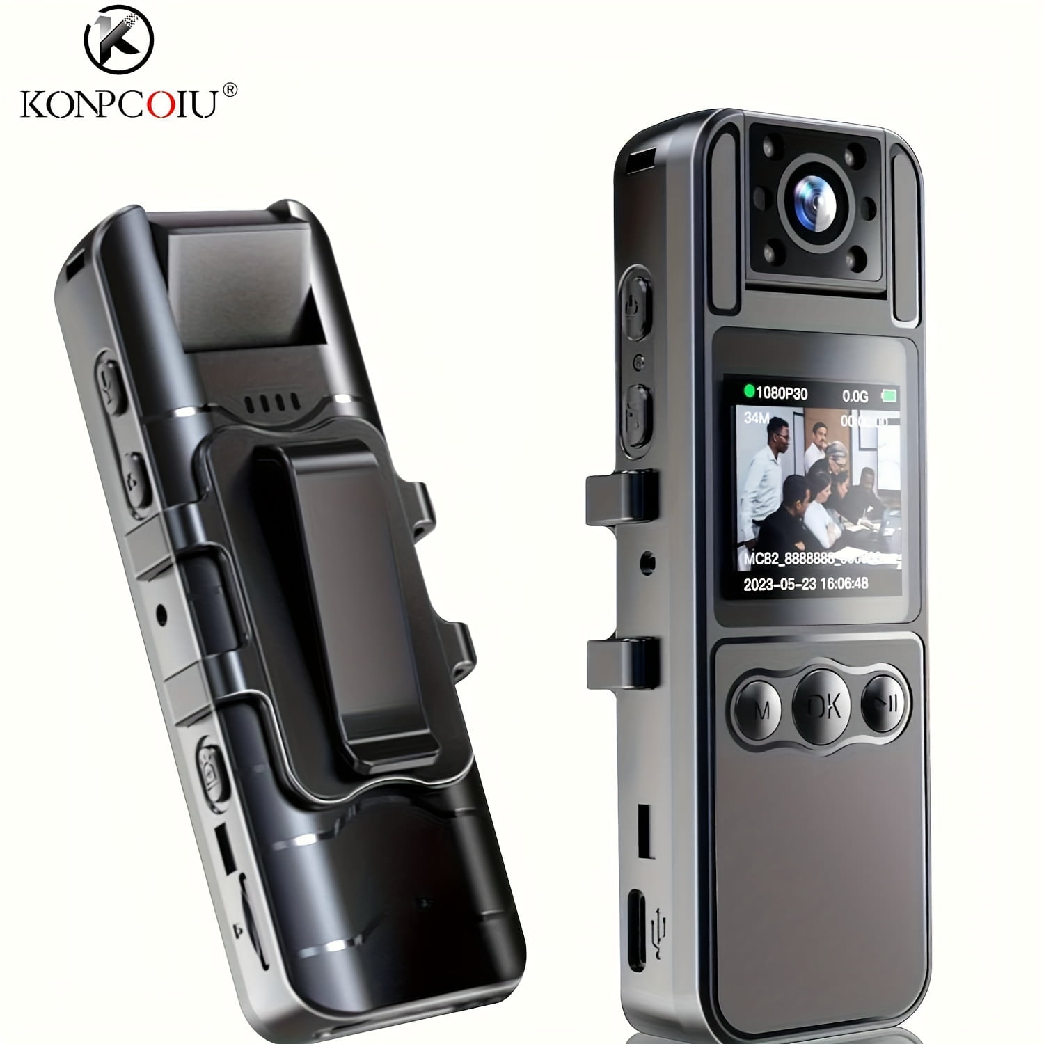 Konpcoiu 1080P Night Vision Body Surveillance Camera