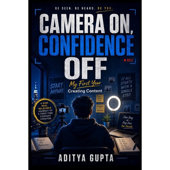 Camera On, Confidence Off: My First Year Creating Content - A Story-Driven Guide to Beating Camera Fear, Building Real C, (Paperback)
