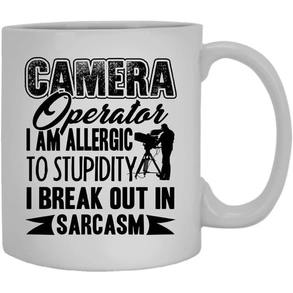 Camera Operator Job Mug, Ceramic Mug, Coffee Cup 11 oz