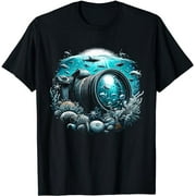 Camera Photographer Cameraman Underwater Photography Art T-Shirt