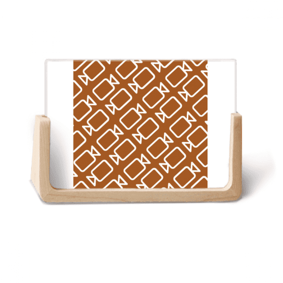 Camera Photographic Stamp Pattern Photo Wooden Photo Frame Tabletop Display