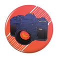 thumbnail image 1 of Camera Photography Photographer Pinback Button Pin, 1 of 4