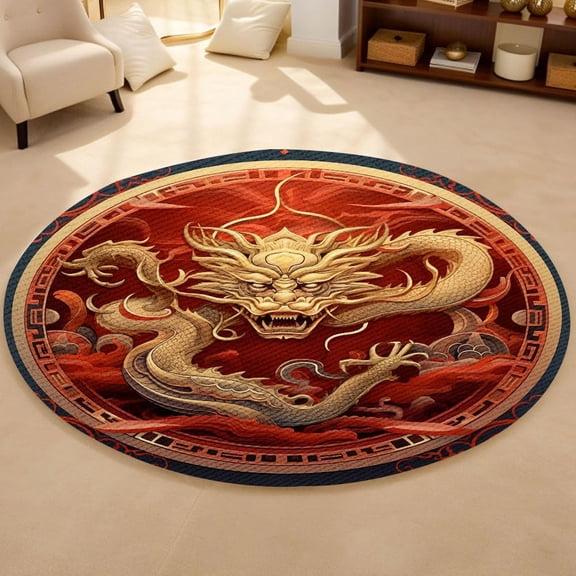 Camera Photography Round Area Rug, retro lens circle carpet for studio, office or living room, soft washable non-slip floor mat, creative photographer décor