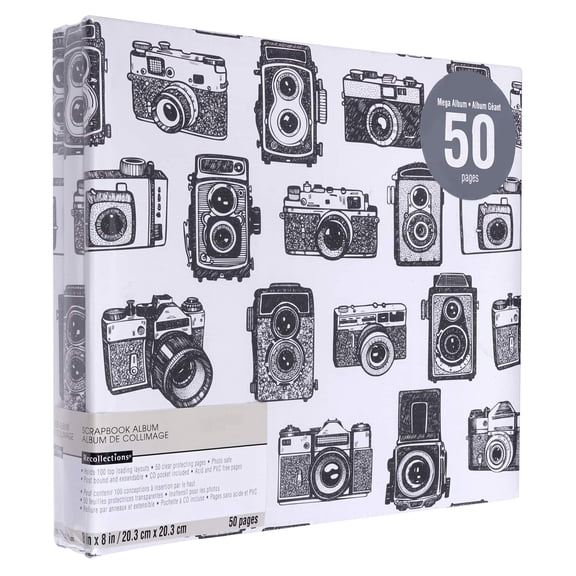 Recollections Camera Print Mega Scrapbook Album