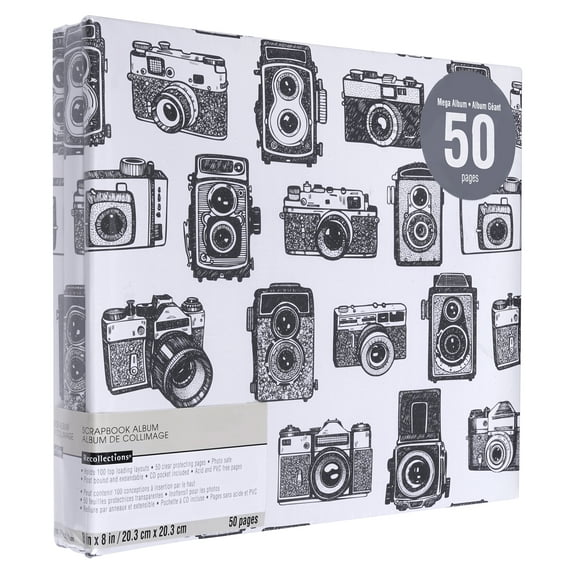 Camera Print Mega Scrapbook Album by Recollections