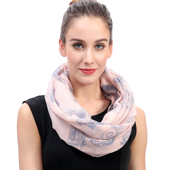 Camera Print Women's Infinity Scarf Lightweight
